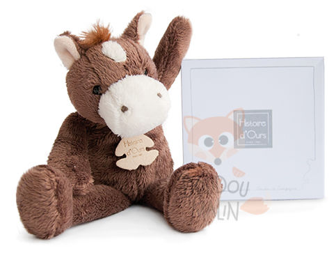  yoopy poopy baby comforter horse brown 
